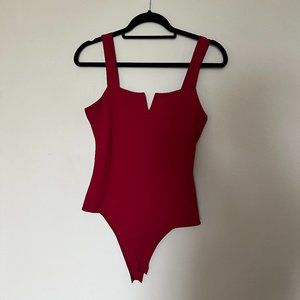 V- cut front body suit